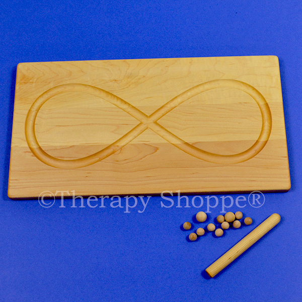 Solid Wood Lazy 8's Tracing Board, Anxiety and Stress Reducers, Solid Wood  Lazy 8's Tracing Board from Therapy Shoppe Therapy Shoppe®, Lazy 8s Tracing  Board, Crossing Midline, Bilateral Integration