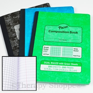 Dual Ruled Composition Notebook