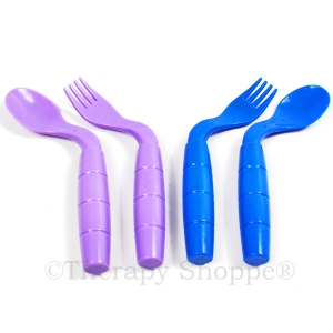 Right-Handed Easie Eaters Curved Utensils
