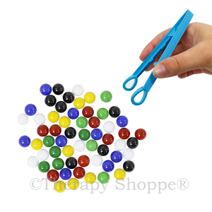 Fine Motor Marbles & Tongs Set