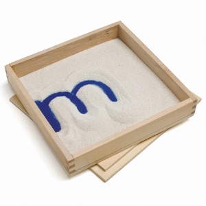 Totable Letter Practice Sand Tray / Sensory Bin