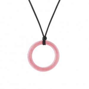 Super Sale Pink Chewy Ring Necklace
