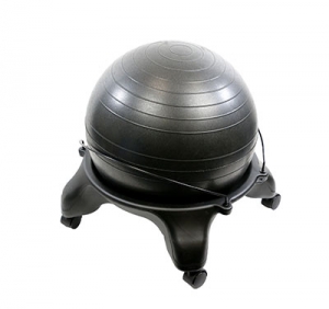 Inflatable Balance Ball with a Stool Base