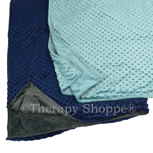 Super Sale 6 lb. Navy/Charcoal Minkee Blanket 