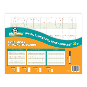 Super Sale Visual Dry-Erase Magnetic Boards 3 Pack - Jumbo Blocks for Neat Alphabet 