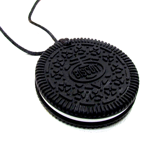 chewable cookie necklace