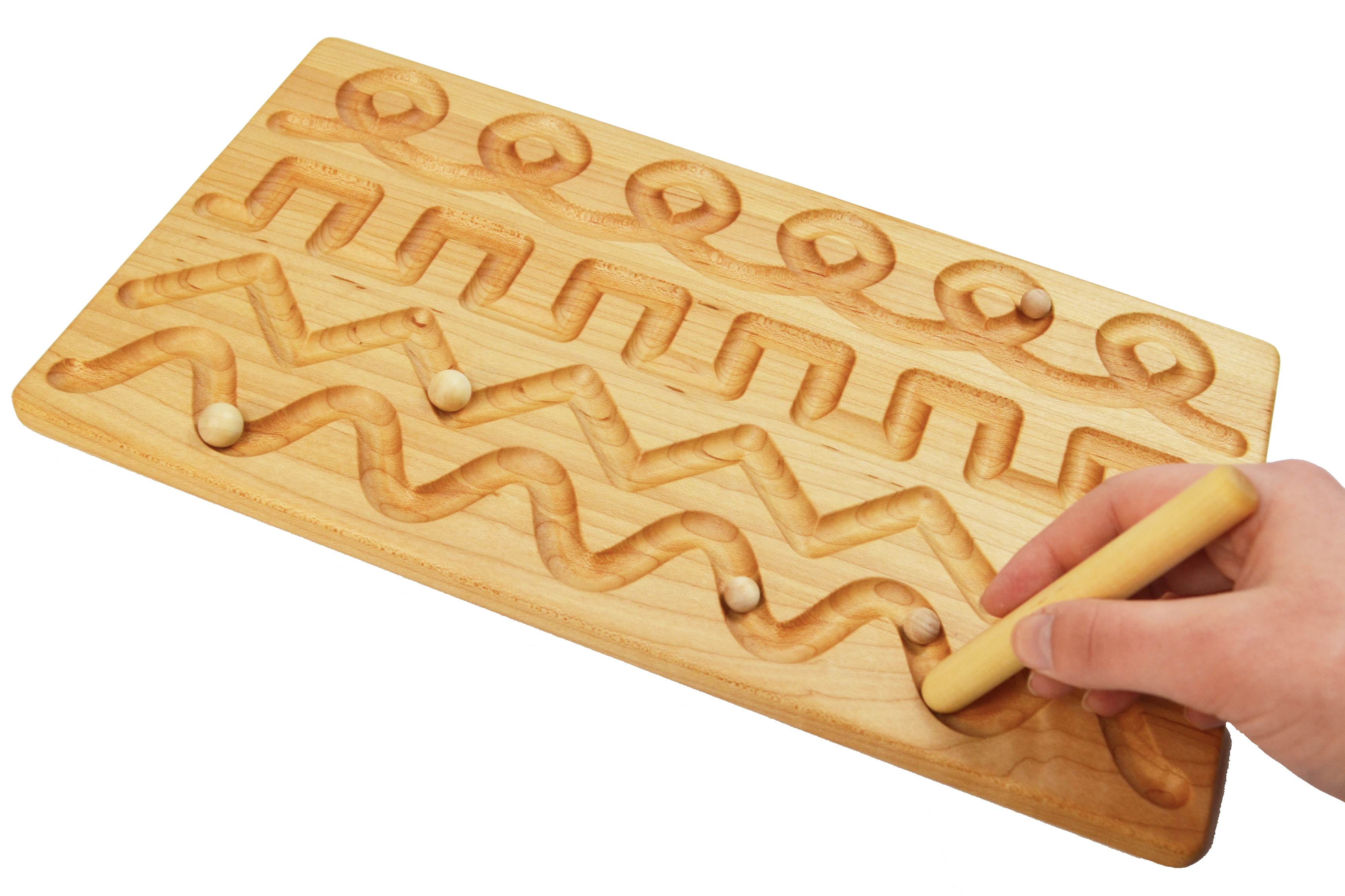 wooden tracing board shapes lines